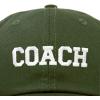 imageDALIX Coach Embroidered Sports League Baseball Cap Adjustable Dad Hat MensOlive