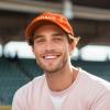 imageDALIX Coach Embroidered Sports League Baseball Cap Adjustable Dad Hat MensOrange
