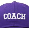 imageDALIX Coach Embroidered Sports League Baseball Cap Adjustable Dad Hat MensPurple