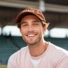 imageDALIX Coach Embroidered Sports League Baseball Cap Adjustable Dad Hat MensWashed Orange