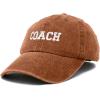 imageDALIX Coach Embroidered Sports League Baseball Cap Adjustable Dad Hat MensWashed Orange