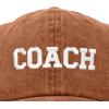 imageDALIX Coach Embroidered Sports League Baseball Cap Adjustable Dad Hat MensWashed Orange