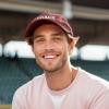 imageDALIX Coach Embroidered Sports League Baseball Cap Adjustable Dad Hat MensWashed Red
