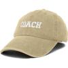 imageDALIX Coach Embroidered Sports League Baseball Cap Adjustable Dad Hat MensWashed Stone White