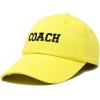 imageDALIX Coach Embroidered Sports League Baseball Cap Adjustable Dad Hat MensYellow