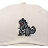 imageDALIX Giant Lizard Kaiju Embroidered Cotton Dad Hat Baseball Cap Adjustable Glow in The Dark MensBeige
