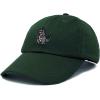 imageDALIX Giant Lizard Kaiju Embroidered Cotton Dad Hat Baseball Cap Adjustable Glow in The Dark MensDark Green