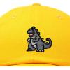 imageDALIX Giant Lizard Kaiju Embroidered Cotton Dad Hat Baseball Cap Adjustable Glow in The Dark MensGold