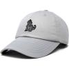 imageDALIX Giant Lizard Kaiju Embroidered Cotton Dad Hat Baseball Cap Adjustable Glow in The Dark MensGray