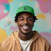 imageDALIX Giant Lizard Kaiju Embroidered Cotton Dad Hat Baseball Cap Adjustable Glow in The Dark MensKelly Green