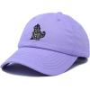 imageDALIX Giant Lizard Kaiju Embroidered Cotton Dad Hat Baseball Cap Adjustable Glow in The Dark MensLavender