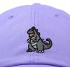 imageDALIX Giant Lizard Kaiju Embroidered Cotton Dad Hat Baseball Cap Adjustable Glow in The Dark MensLavender