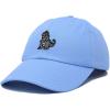 imageDALIX Giant Lizard Kaiju Embroidered Cotton Dad Hat Baseball Cap Adjustable Glow in The Dark MensLight Blue
