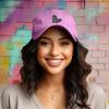 imageDALIX Giant Lizard Kaiju Embroidered Cotton Dad Hat Baseball Cap Adjustable Glow in The Dark MensLight Pink