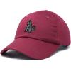imageDALIX Giant Lizard Kaiju Embroidered Cotton Dad Hat Baseball Cap Adjustable Glow in The Dark MensMaroon