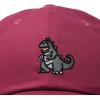 imageDALIX Giant Lizard Kaiju Embroidered Cotton Dad Hat Baseball Cap Adjustable Glow in The Dark MensMaroon