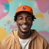 imageDALIX Giant Lizard Kaiju Embroidered Cotton Dad Hat Baseball Cap Adjustable Glow in The Dark MensOrange