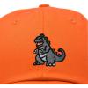 imageDALIX Giant Lizard Kaiju Embroidered Cotton Dad Hat Baseball Cap Adjustable Glow in The Dark MensOrange