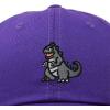 imageDALIX Giant Lizard Kaiju Embroidered Cotton Dad Hat Baseball Cap Adjustable Glow in The Dark MensPurple