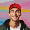 imageDALIX Giant Lizard Kaiju Embroidered Cotton Dad Hat Baseball Cap Adjustable Glow in The Dark MensRed