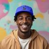 imageDALIX Giant Lizard Kaiju Embroidered Cotton Dad Hat Baseball Cap Adjustable Glow in The Dark MensRoyal Blue