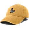 imageDALIX Giant Lizard Kaiju Embroidered Cotton Dad Hat Baseball Cap Adjustable Glow in The Dark MensWashed Gold