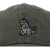 imageDALIX Giant Lizard Kaiju Embroidered Cotton Dad Hat Baseball Cap Adjustable Glow in The Dark MensWashed Gray