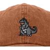 imageDALIX Giant Lizard Kaiju Embroidered Cotton Dad Hat Baseball Cap Adjustable Glow in The Dark MensWashed Orange