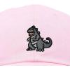 imageDALIX Giant Lizard Kaiju Embroidered Cotton Dad Hat Baseball Cap Adjustable Glow in The Dark MensWashed Pink