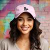 imageDALIX Giant Lizard Kaiju Embroidered Cotton Dad Hat Baseball Cap Adjustable Glow in The Dark MensWashed Pink