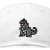 imageDALIX Giant Lizard Kaiju Embroidered Cotton Dad Hat Baseball Cap Adjustable Glow in The Dark MensWhite