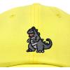 imageDALIX Giant Lizard Kaiju Embroidered Cotton Dad Hat Baseball Cap Adjustable Glow in The Dark MensYellow