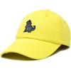 imageDALIX Giant Lizard Kaiju Embroidered Cotton Dad Hat Baseball Cap Adjustable Glow in The Dark MensYellow