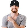 imageDALIX Waning Crescent Moon Hat Mens Womens Astrology Baseball CapBlack
