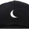 imageDALIX Waning Crescent Moon Hat Mens Womens Astrology Baseball CapBlack