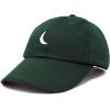 imageDALIX Waning Crescent Moon Hat Mens Womens Astrology Baseball CapDark Green
