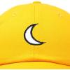 imageDALIX Waning Crescent Moon Hat Mens Womens Astrology Baseball CapGold