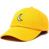 imageDALIX Waning Crescent Moon Hat Mens Womens Astrology Baseball CapGold