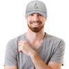 imageDALIX Waning Crescent Moon Hat Mens Womens Astrology Baseball CapGray