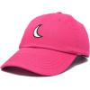 imageDALIX Waning Crescent Moon Hat Mens Womens Astrology Baseball CapHot Pink