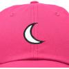 imageDALIX Waning Crescent Moon Hat Mens Womens Astrology Baseball CapHot Pink