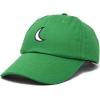 imageDALIX Waning Crescent Moon Hat Mens Womens Astrology Baseball CapKelly Green