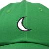 imageDALIX Waning Crescent Moon Hat Mens Womens Astrology Baseball CapKelly Green
