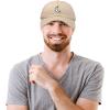 imageDALIX Waning Crescent Moon Hat Mens Womens Astrology Baseball CapKhaki