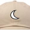 imageDALIX Waning Crescent Moon Hat Mens Womens Astrology Baseball CapKhaki