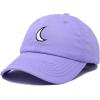 imageDALIX Waning Crescent Moon Hat Mens Womens Astrology Baseball CapLavender