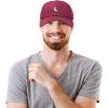 imageDALIX Waning Crescent Moon Hat Mens Womens Astrology Baseball CapMaroon
