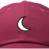 imageDALIX Waning Crescent Moon Hat Mens Womens Astrology Baseball CapMaroon