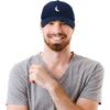 imageDALIX Waning Crescent Moon Hat Mens Womens Astrology Baseball CapNavy Blue