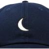 imageDALIX Waning Crescent Moon Hat Mens Womens Astrology Baseball CapNavy Blue